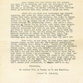 An open letter to the Minister of Labour, Bill Sullivan