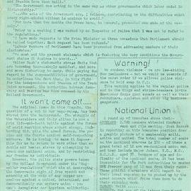 Wellington Watersiders' Official Information Bulletin, Number 21