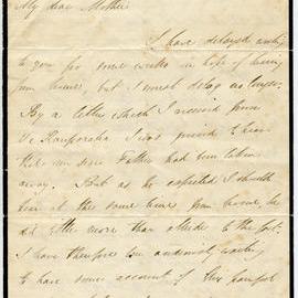 Letter from Octavius Hadfield to his mother, June 1852