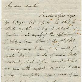 Letter from Octavius Hadfield to his sister Amelia, July 1853