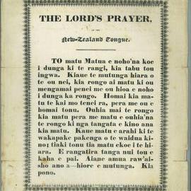 The Lord's Prayer in the New-Zealand Tongue