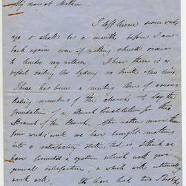 Letter from Octavius Hadfield to his mother, June 1857