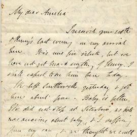 Letter from Octavius Hadfield to his sister Amelia, September 1858