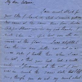 Letter from Octavius Hadfield to his sister Octavia, June 1859