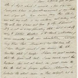Letter from Octavius Hadfield to his sister Amelia, October 1859