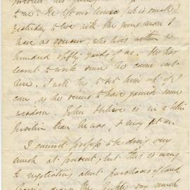 Fragment of a letter from Octavius Hadfield to one of his siblings