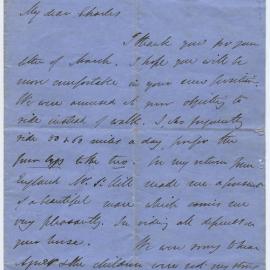 Letter from Octavius Hadfield to his brother Charles, June 1860