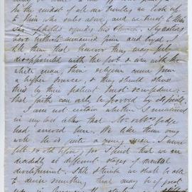 Fragment of a letter from Octavius Hadfield to one of his siblings