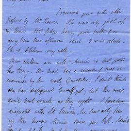 Letter from Octavius Hadfield to his wife Kate, February 1861