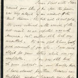 Letter from Octavius Hadfield to his brother Charles, May 1862