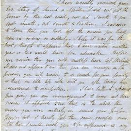 Letter from Octavius Hadfield to his brother Charles, July 1862