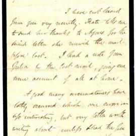 Letter from Octavius Hadfield to his brother Charles, October 1862