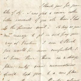 Letter from Octavius Hadfield to his sister Octavia, November 1862