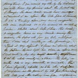 Letter from Octavius Hadfield to his brother Charles, July 1863