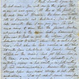 Letter from Octavius Hadfield to his brother Charles, August 1863