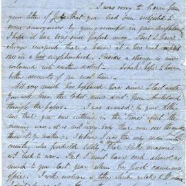 Letter from Octavius Hadfield to his brother Charles, September 1863