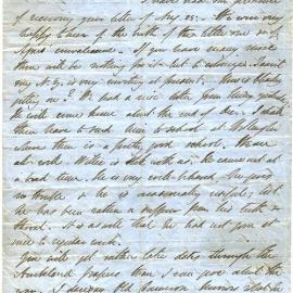 Letter from Octavius Hadfield to his brother Charles, November 1863