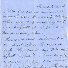 Letter from Octavius Hadfield to his sister Amelia, February 1864