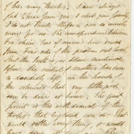 Letter from Octavius Hadfield to his brother Charles, March 1866
