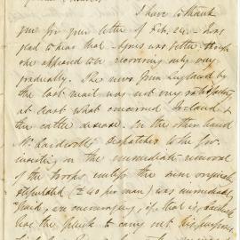 Letter from Octavius Hadfield to his brother Charles, May 1866