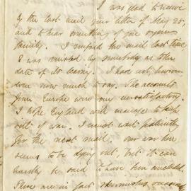 Letter from Octavius Hadfield to his brother Charles, August 1866