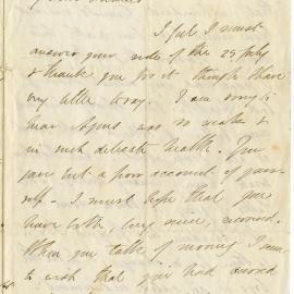 Letter from Octavius Hadfield to his brother Charles, October 1866