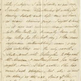 Letter from Octavius Hadfield to his sister Octavia, November 1866
