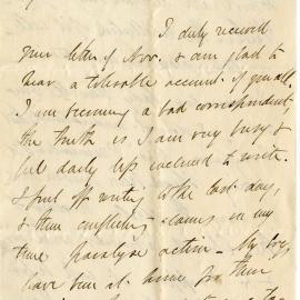 Letter from Octavius Hadfield to his brother Charles, February 1867