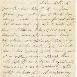 Letter from Octavius Hadfield to his brother Charles, June  1867