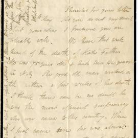 Letter from Octavius Hadfield to his brother Charles, August 1867 