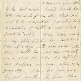 Letter from Octavius Hadfield to his sister Amelia, February 1868