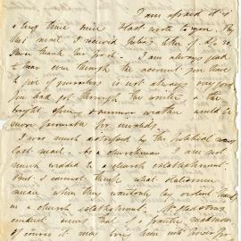 Letter from Octavius Hadfield to his sister Amelia, July 1868