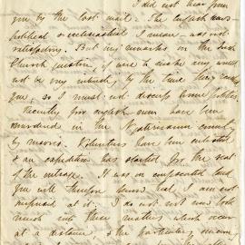 Letter from Octavius Hadfield to his brother Charles, July 1868