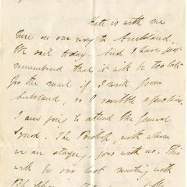 Letter from Octavius Hadfield to his sister Amelia, September 1868
