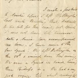 Letter from Octavius Hadfield to his brother Charles, October 1868