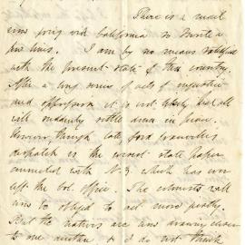 Letter from Octavius Hadfield to his brother Charles, March 1870