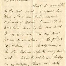 Letter from Octavius Hadfield to his sister Amelia, September 1870