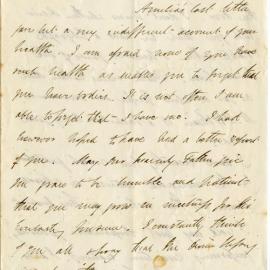 Letter from Octavius Hadfield to his sister Octavia, January 1871