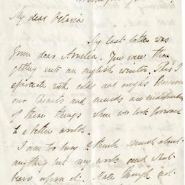 Letter from Octavius Hadfield to his sister Octavia, January 1872