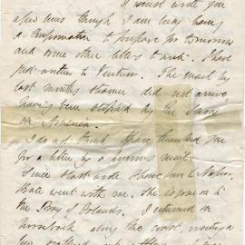 Letter from Octavius Hadfield to his brother Charles, March 1872