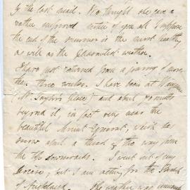 Letter from Octavius Hadfield to his sister Octavia, November 1872