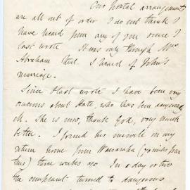Letter from Octavius Hadfield to his sister Amelia, May 1873