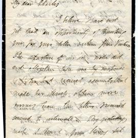 Letter from Octavius Hadfield to his brother Charles, April 1874