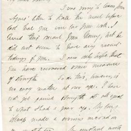 Letter from Octavius Hadfield to his brother Charles, July 1876