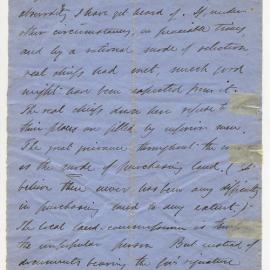 Letter fragment from Octavius Hadfield to Mr. Sewell