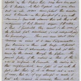 Letter fragment from Octavius Hadfield to an unknown recipient