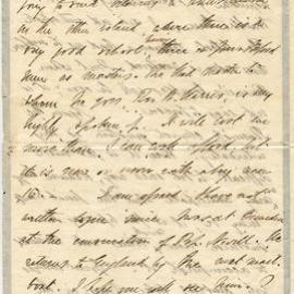 Letter fragment from Octavius Hadfield to an unknown recipient