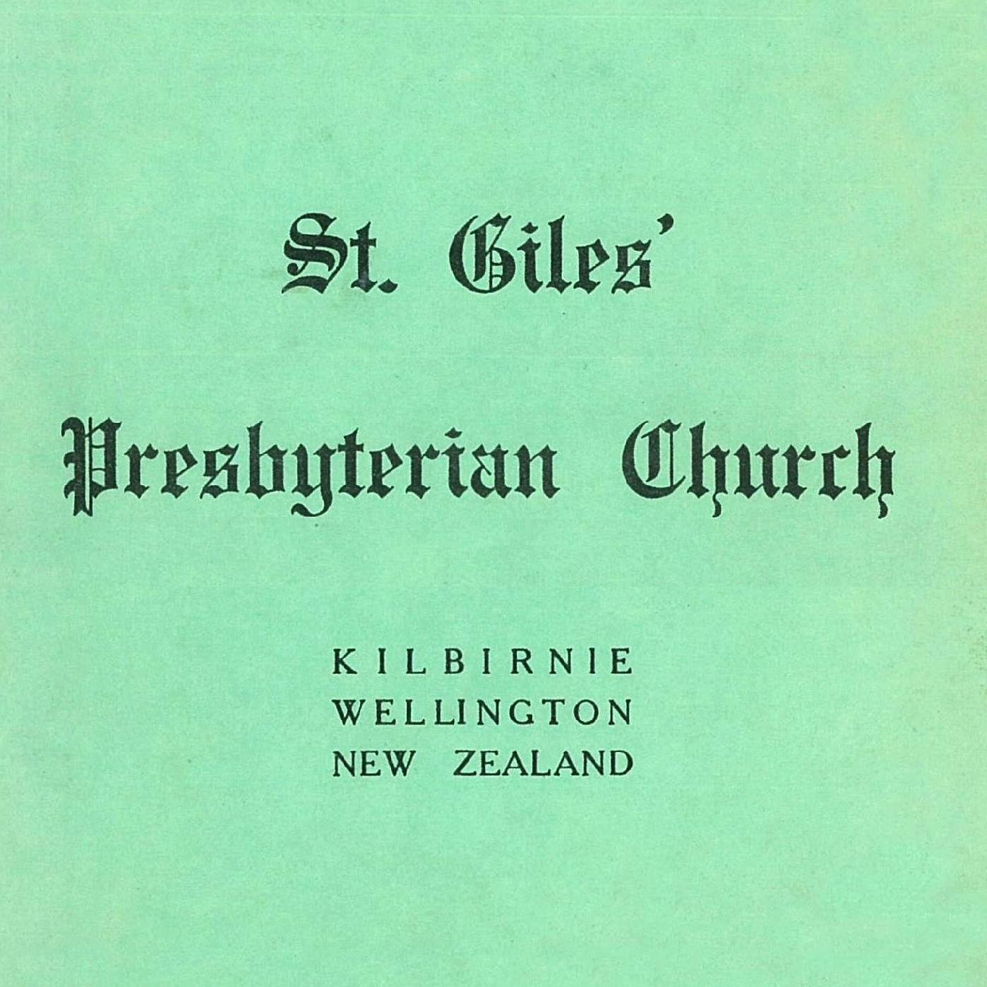 St Giles' Presbyterian Church, Kilbirnie