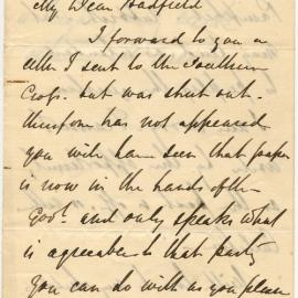Letter from Henry Williams to Octavius Hadfield, January 1861