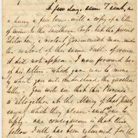 Letter from Henry Williams to Octavius Hadfield, January 1861